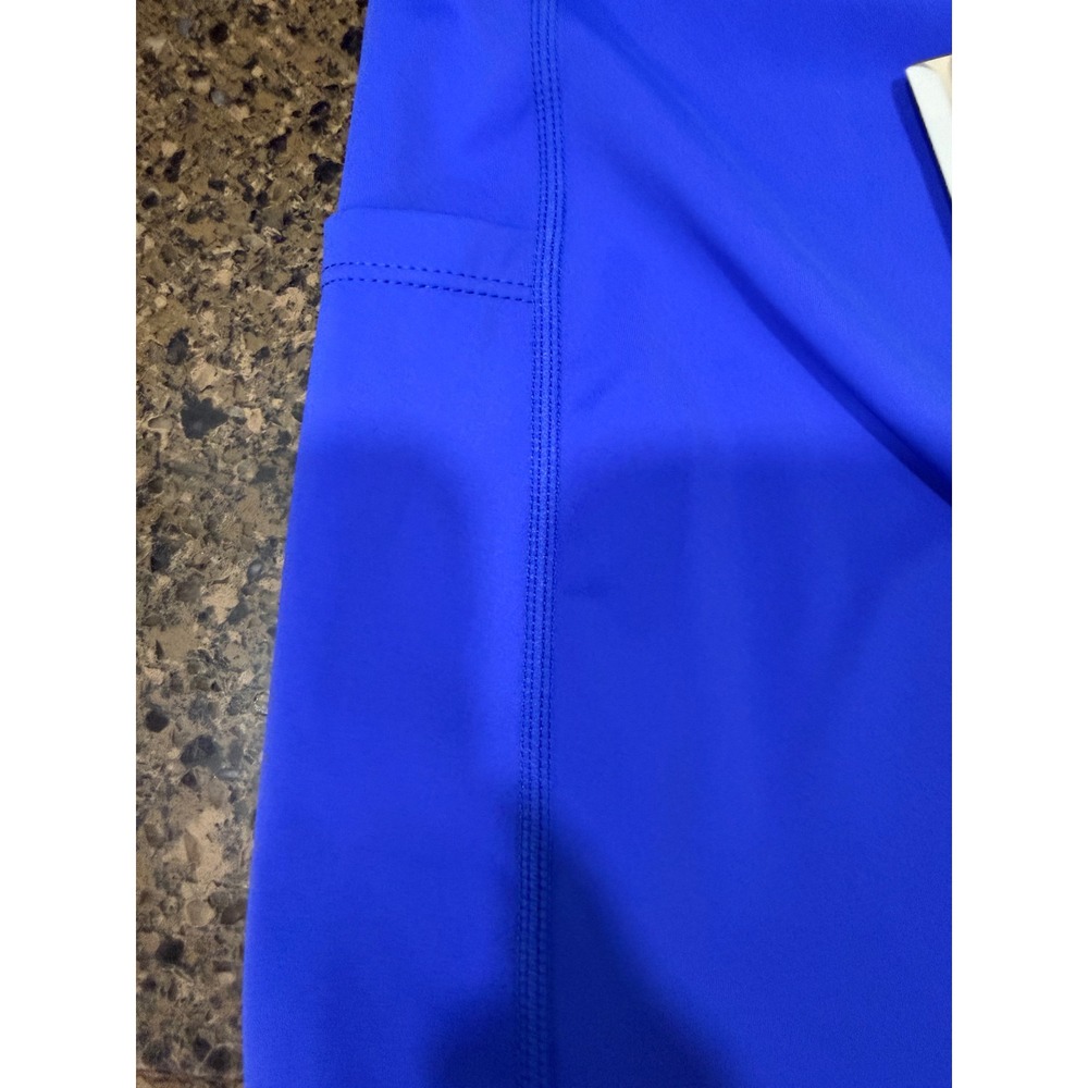 Halara Womens Royal Blue High Waisted Athletic Biker Shorts with Pockets Size M - Picture 4 of 6